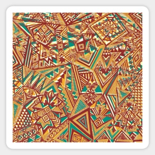 Ethnic Triangles Art Pattern Sticker